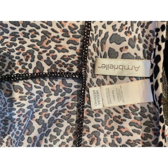 Cheetah Print Maxi Dress by AMBRIELLE Sz Med - Picture 3 of 4